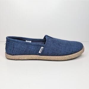 XO LOV blue woven espadrilles loafers slip on size 10